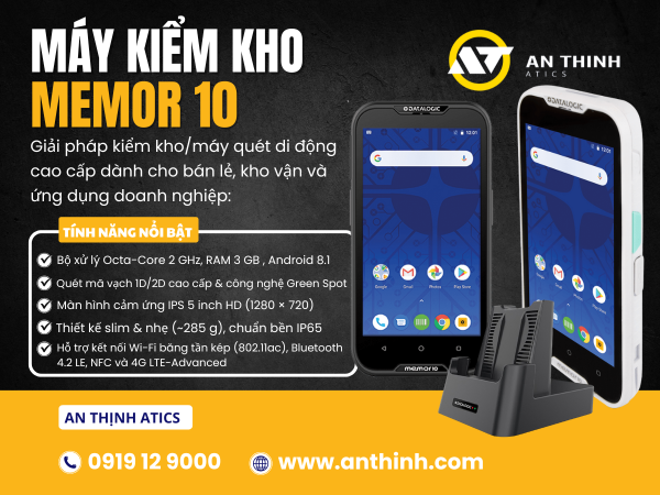 Máy Kiểm Kho Di Động Memor 10